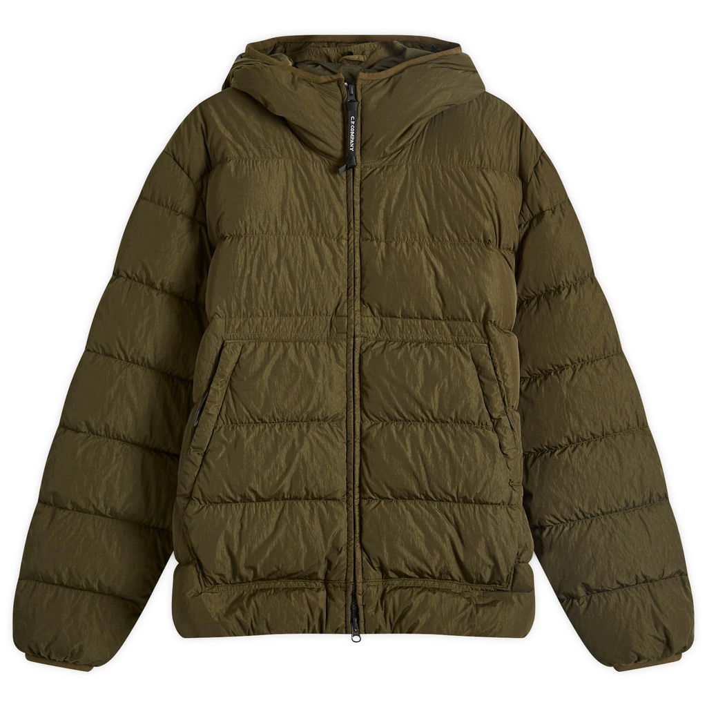 CP Company Men's Chrome-R Goggle Down Jacket Ivy Green